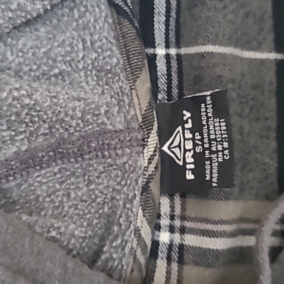 Firefly Button Up Plaid Hooded Long Sleeve Top - Picture 6 of 6